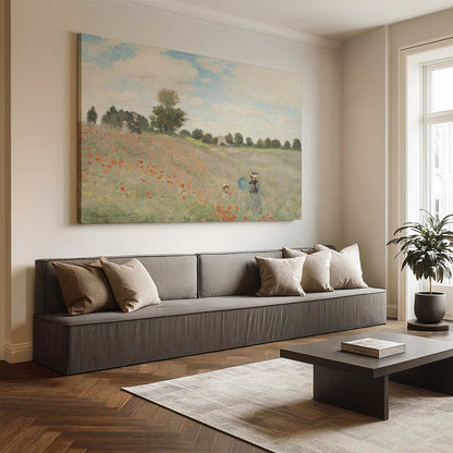 [Color:Stretched Canvas], Picture of art in a room