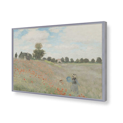 [Color:Polished Chrome], Picture of art in a Polished Chrome frame of the corner
