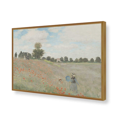 [Color:Polished Gold], Picture of art in a Polished Gold frame of the corner