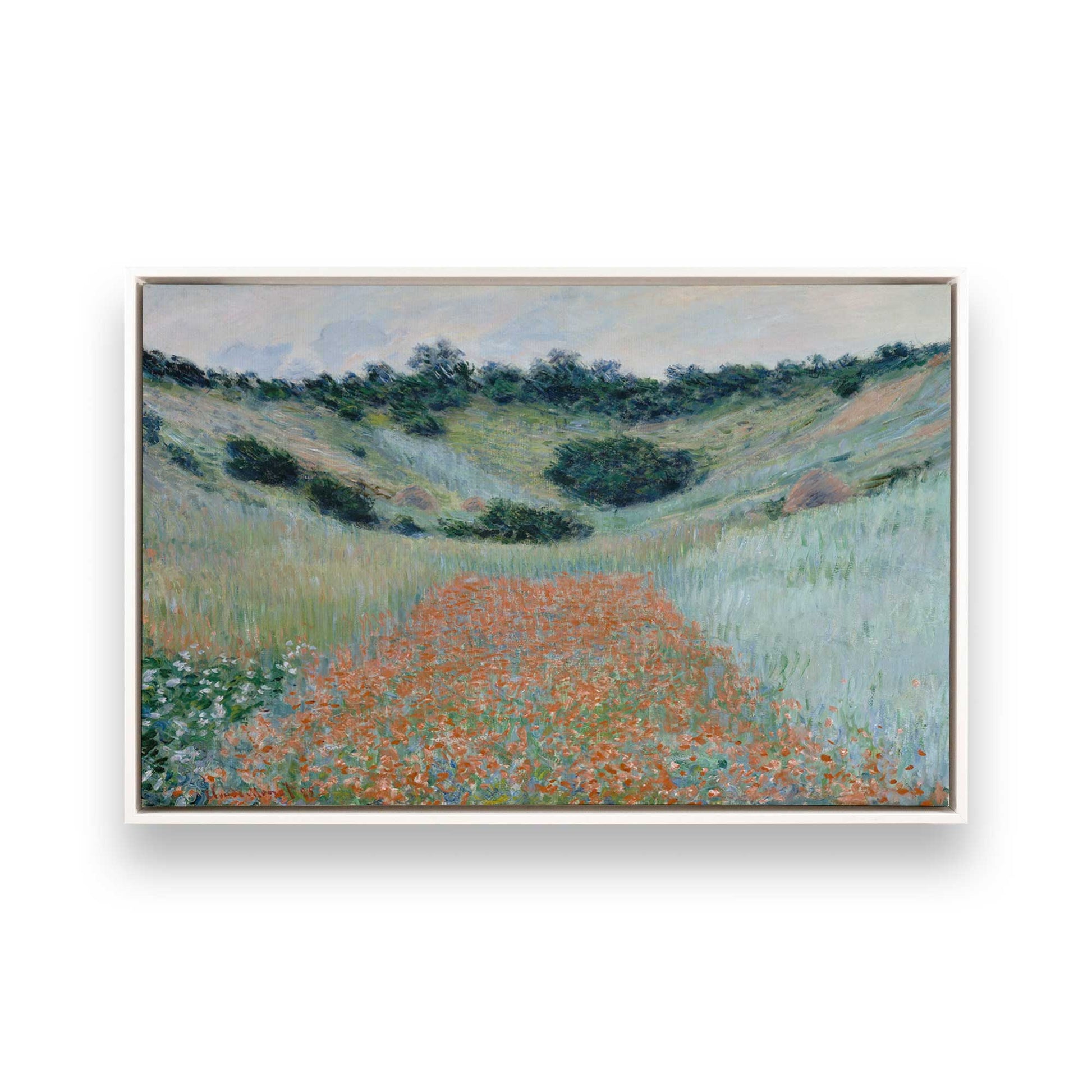 [Color:Opaque White], Picture of art in a White frame