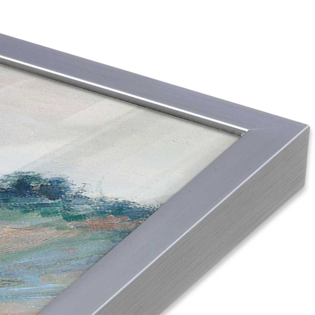 [Color:Polished Chrome], Picture of art in a Polished Chrome frame at an angle
