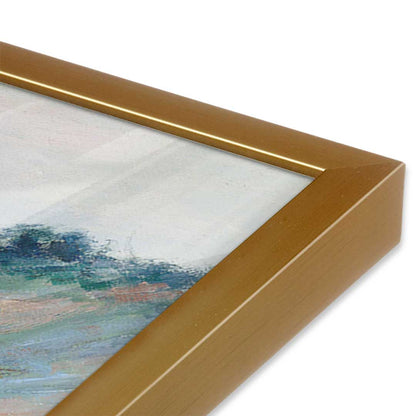 [Color:Polished Gold], Picture of art in a Polished Gold frame at an angle