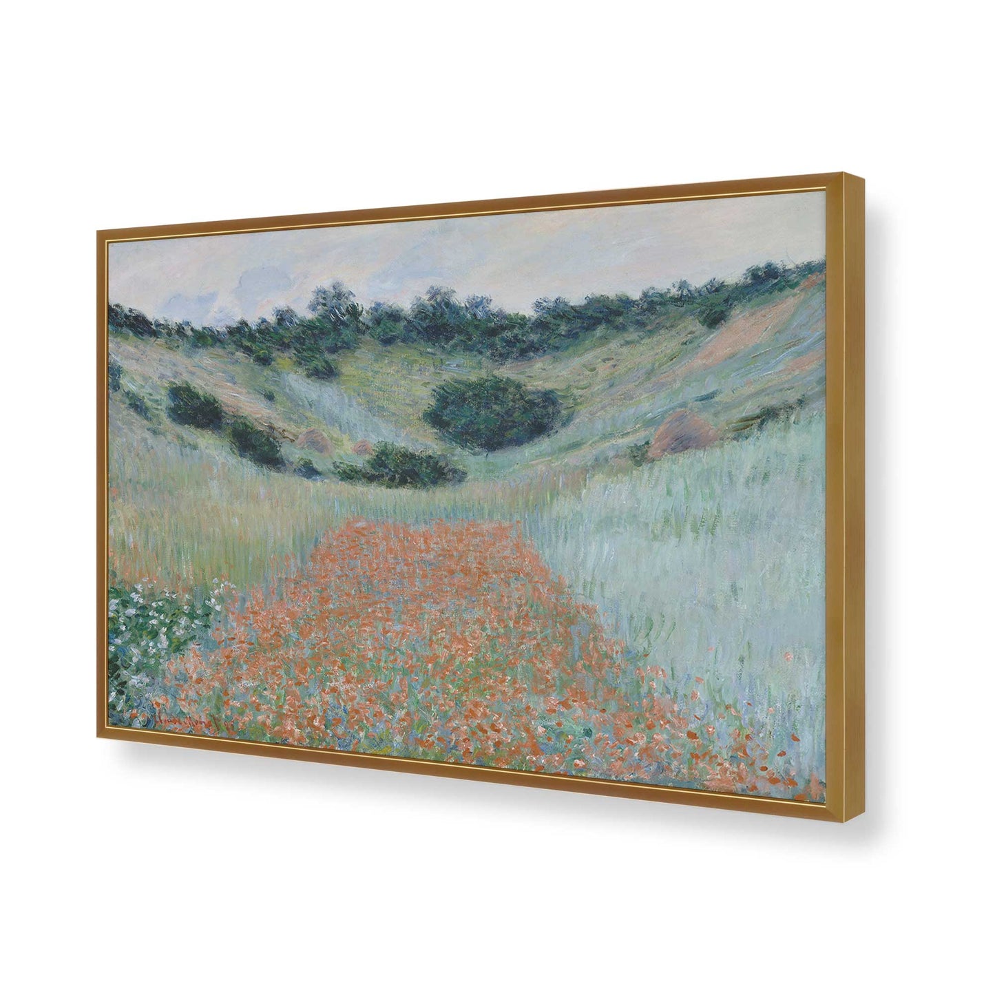 [Color:Polished Gold], Picture of art in a Polished Gold frame of the corner