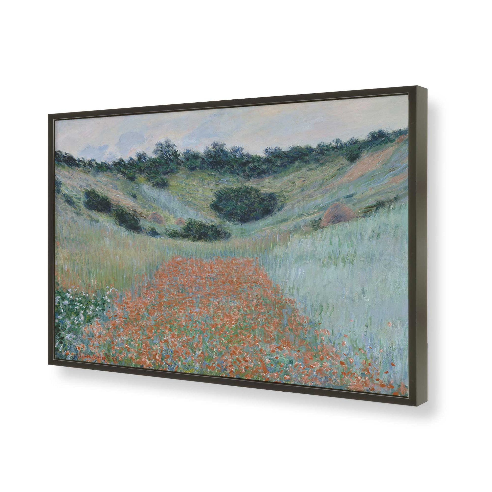 [Color:Satin Black], Picture of art in a Satin Black frame of the corner
