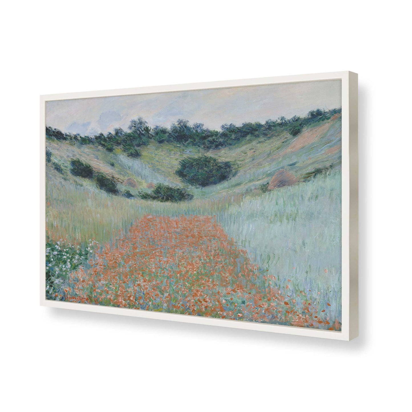 [Color:Opaque White], Picture of art in a Opaque White frame of the corner
