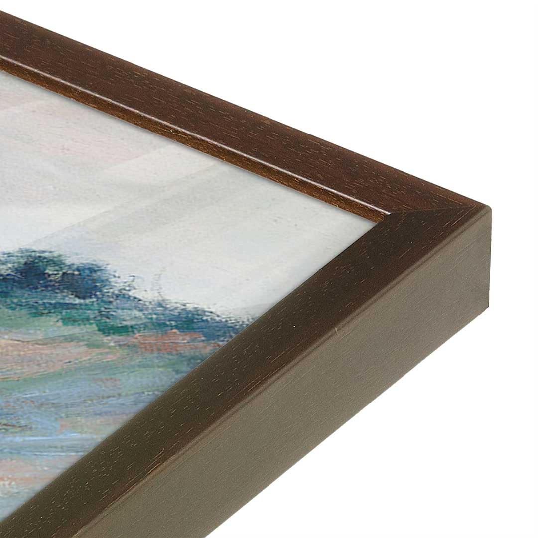 [Color:Belvinder Brown], Picture of art in a Belvinder Brown frame at an angle