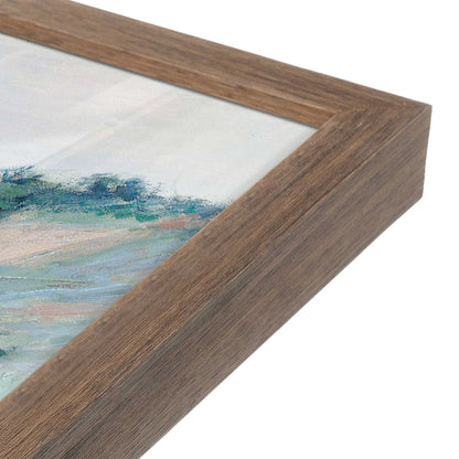[Color:Walnut], Picture of art in a Walnut frame at an angle