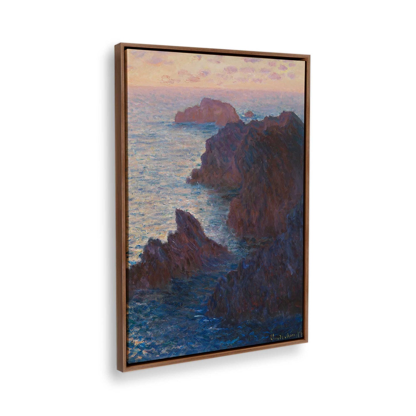 [Color:Walnut], Picture of the corner of the art