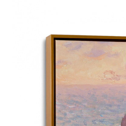 [Color:Polished Gold], Picture of art in a Polished Gold frame at an angle
