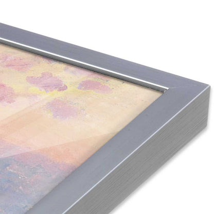 [Color:Polished Chrome], Picture of art in a Polished Chrome frame at an angle