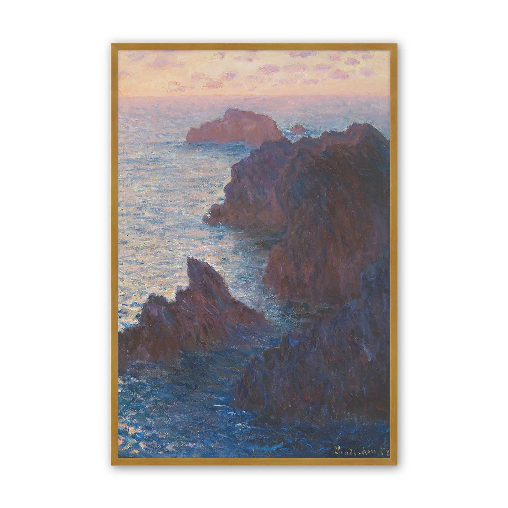 [Color:Polished Gold], Picture of art in a Polished Gold frame