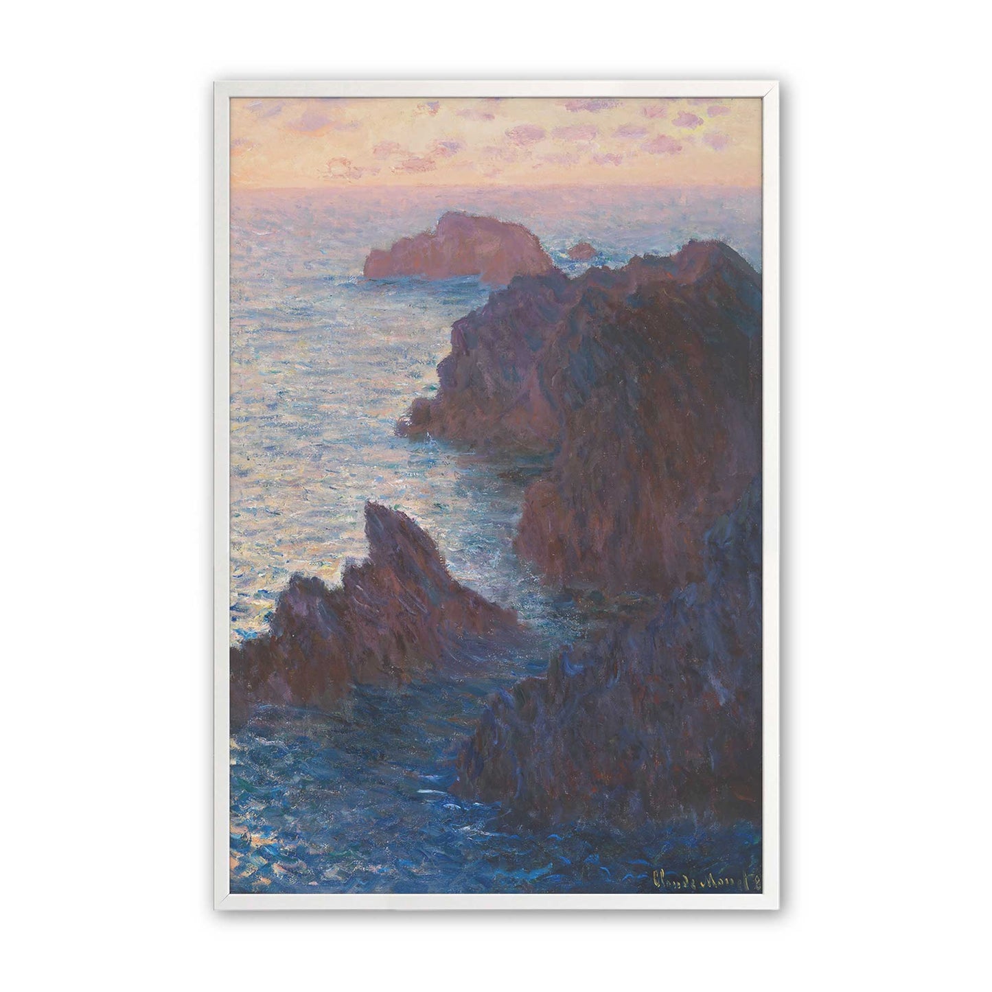[Color:Opaque White], Picture of art in a Opaque White frame