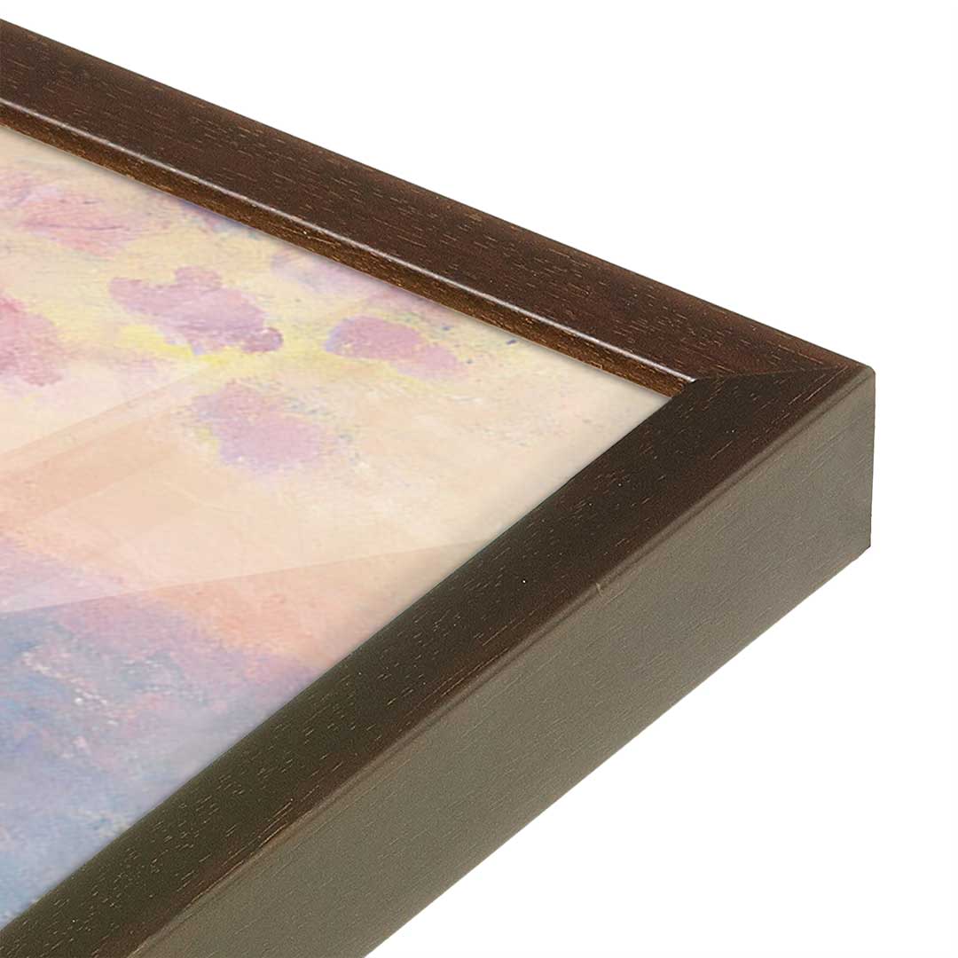 [Color:Belvinder Brown], Picture of art in a Belvinder Brown frame at an angle