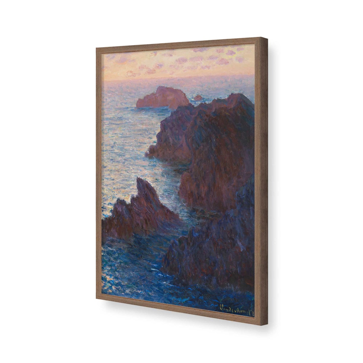 [Color:Walnut], Picture of art in a Walnut frame of the corner