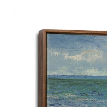 [Color:Walnut], Picture of art in a Walnut frame at an angle