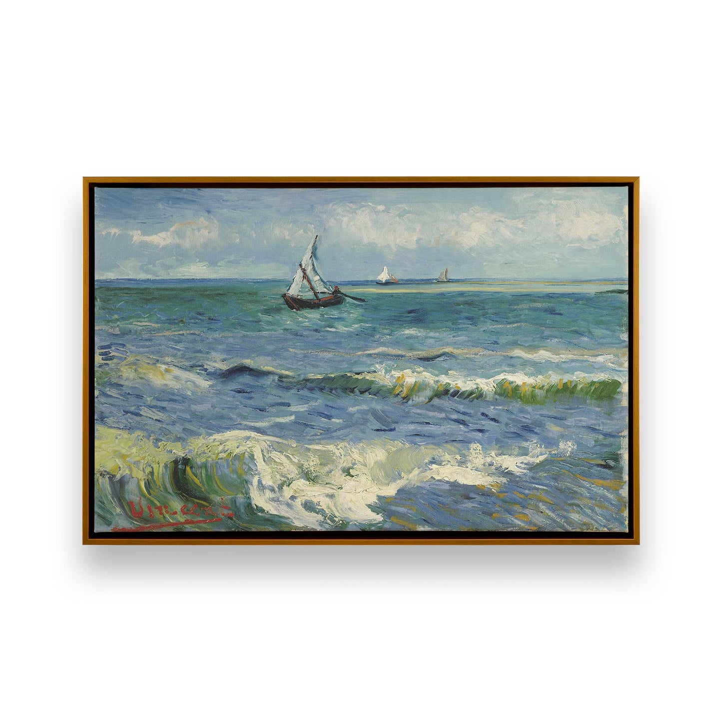 [Color:Polished Gold], Picture of art in a Polished Gold frame