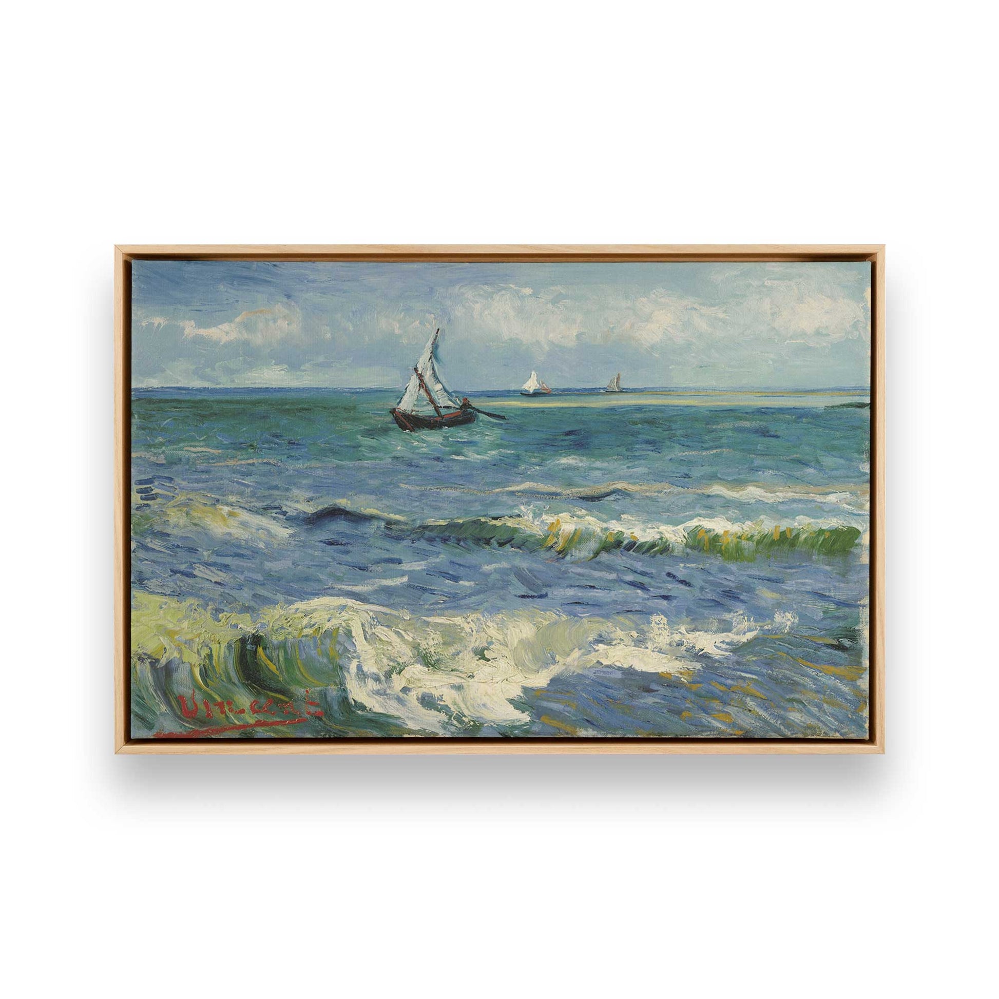 [Color:American Maple], Picture of art in a American Maple frame