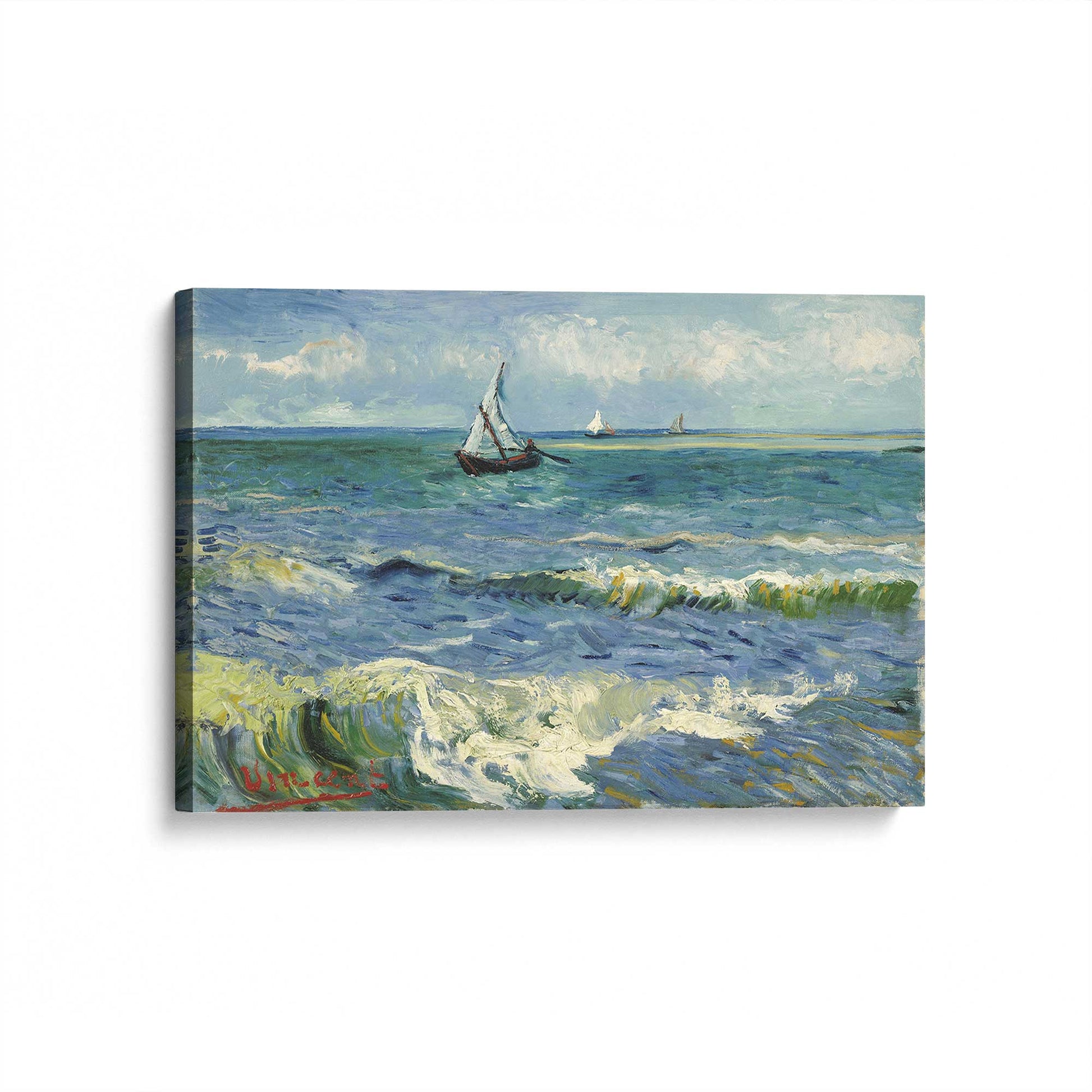 [Color:Stretched Canvas], Picture of art at an angle