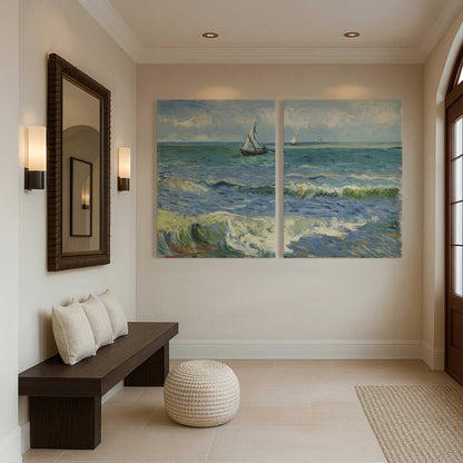 [Color:Stretched Canvas], Picture of art in a room