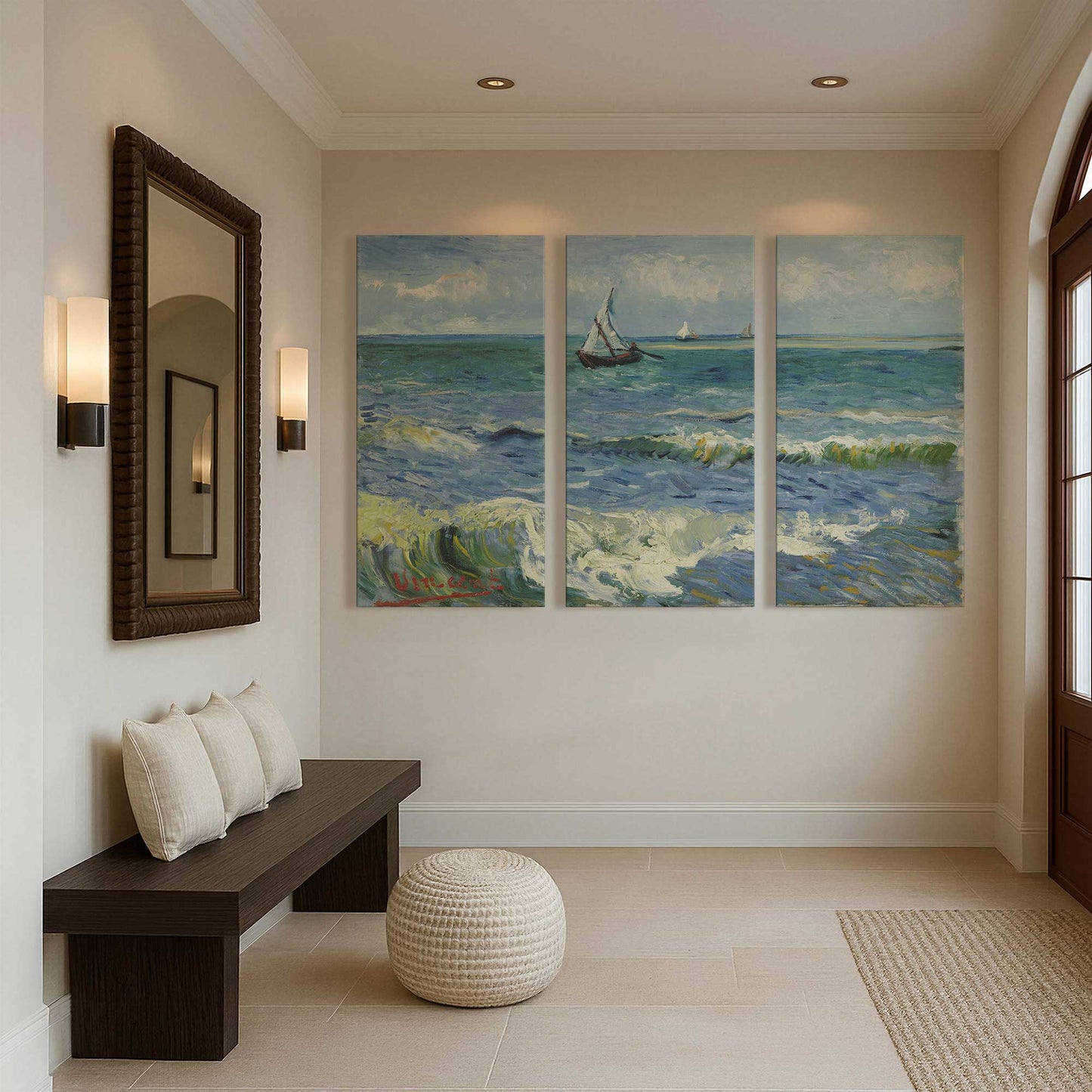 [Color:Stretched Canvas], Picture of art in a room