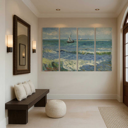 [Color:Stretched Canvas], Picture of art in a room