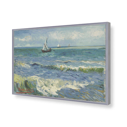 [Color:Polished Chrome], Picture of art in a Polished Chrome frame of the corner