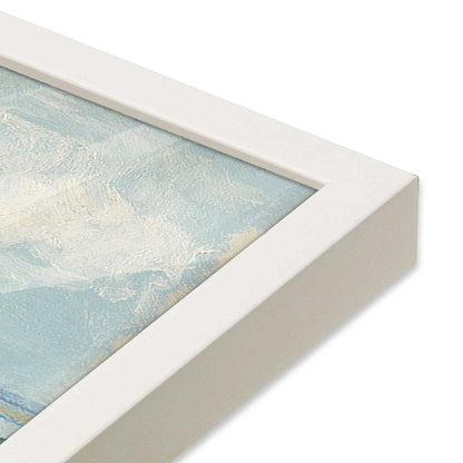 [Color:Opaque White], Picture of art in a Opaque White frame at an angle