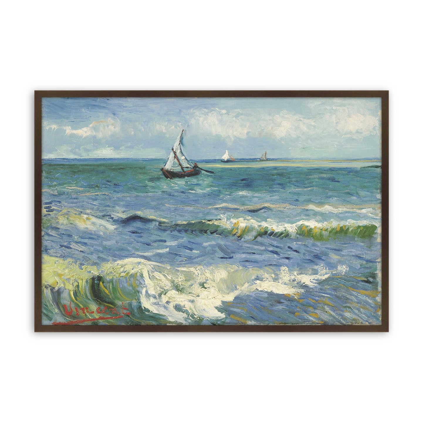 [Color:Belvinder Brown], Picture of art in a Belvinder Brown frame