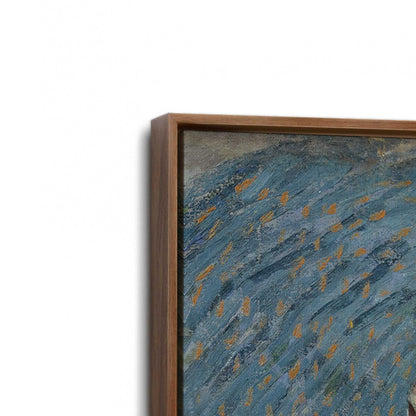 [Color:Walnut], Picture of art in a Walnut frame at an angle