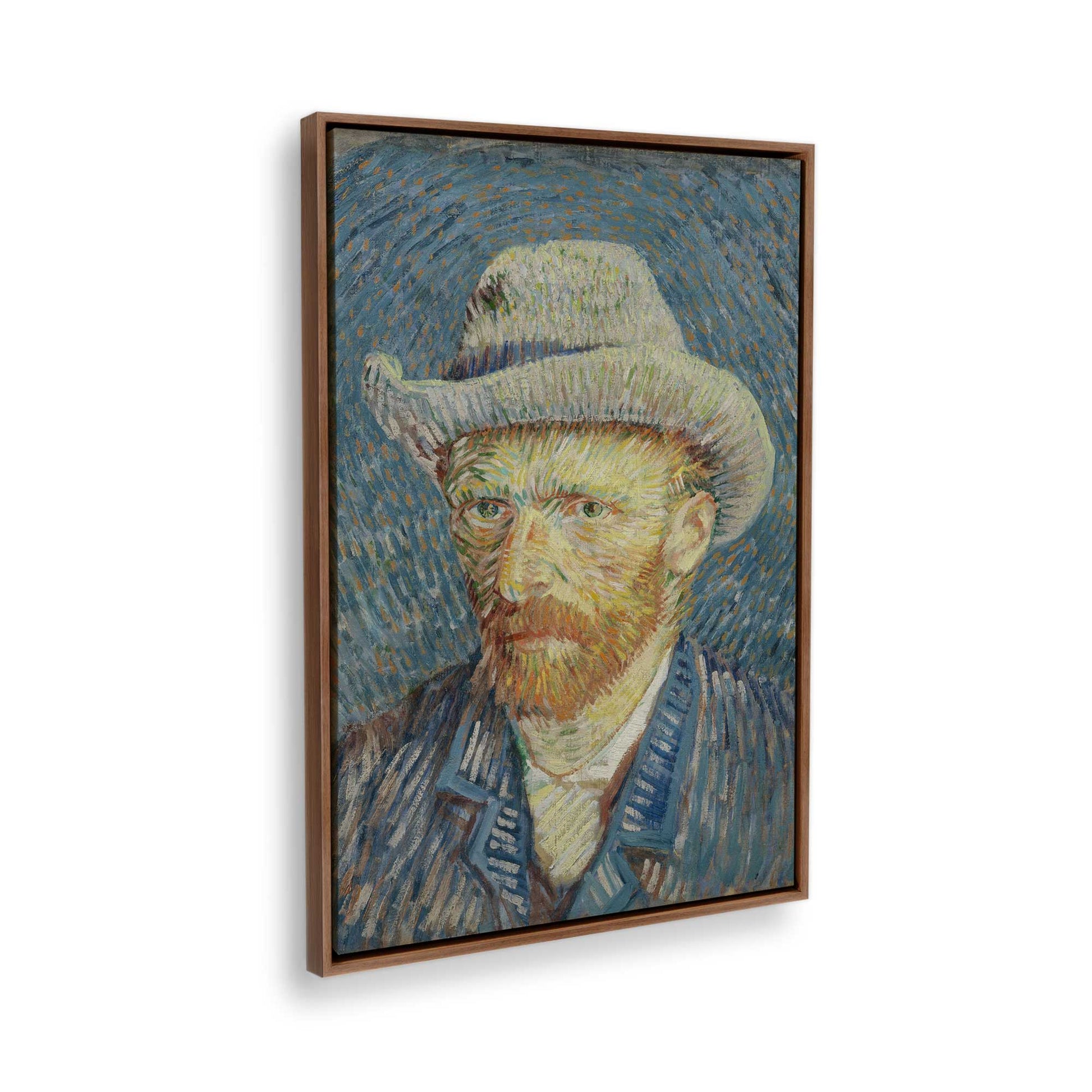 [Color:Walnut], Picture of the corner of the art