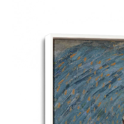 [Color:Opaque White], Picture of art in a White frame at an angle