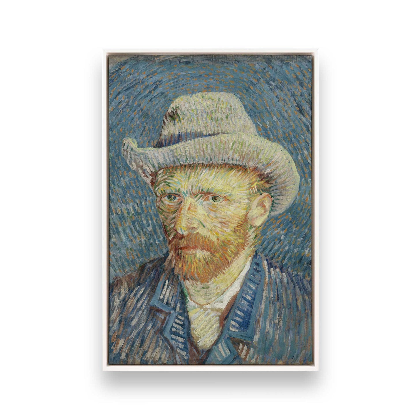 [Color:Opaque White], Picture of art in a White frame