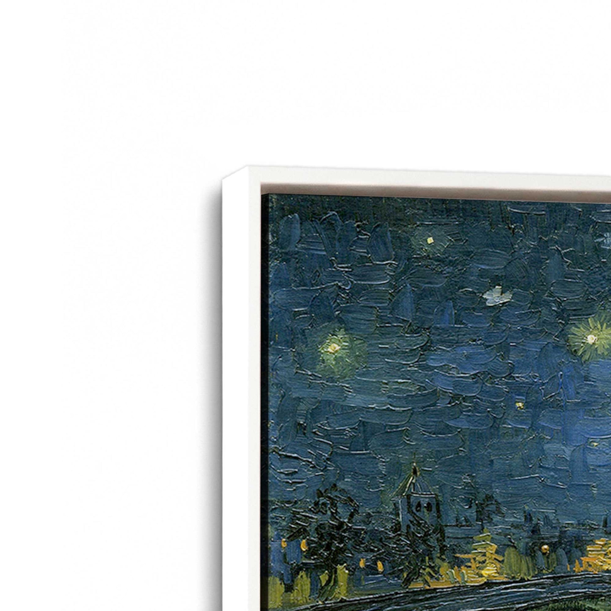 [Color:Opaque White], Picture of art in a White frame at an angle