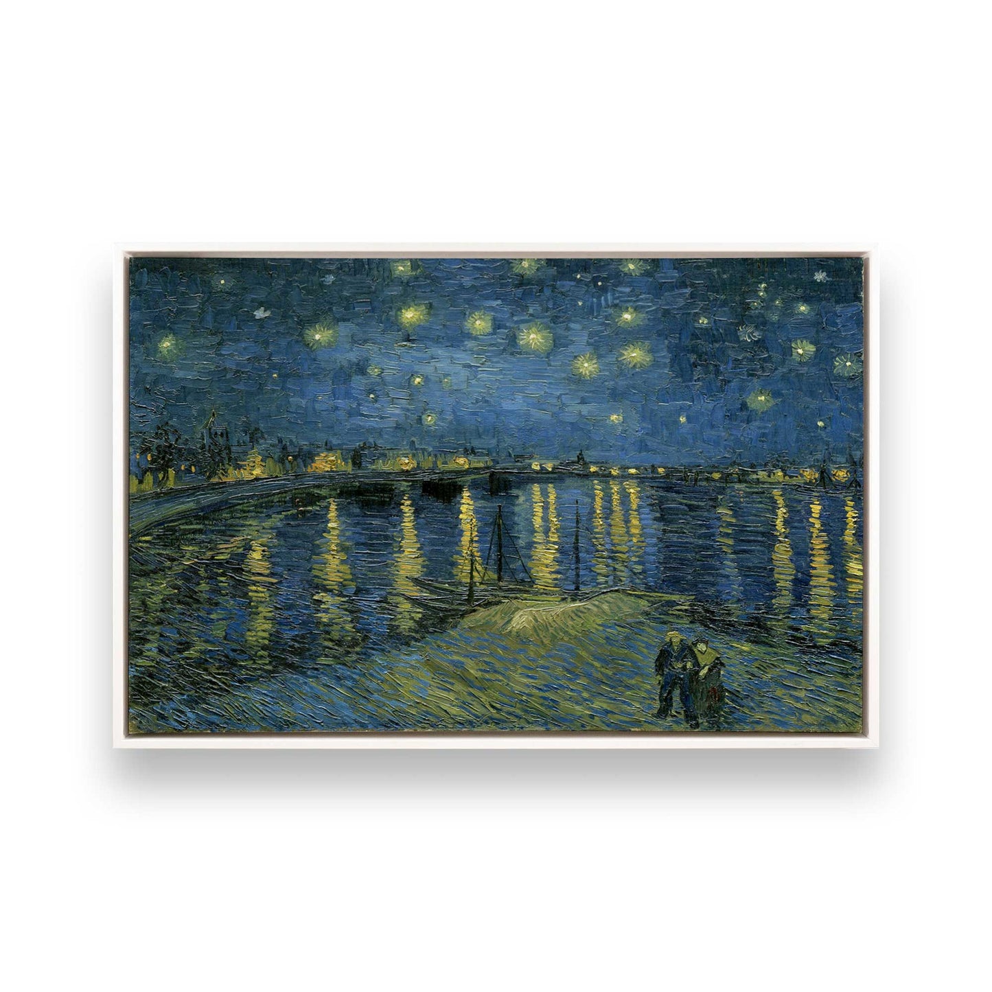 [Color:Opaque White], Picture of art in a White frame