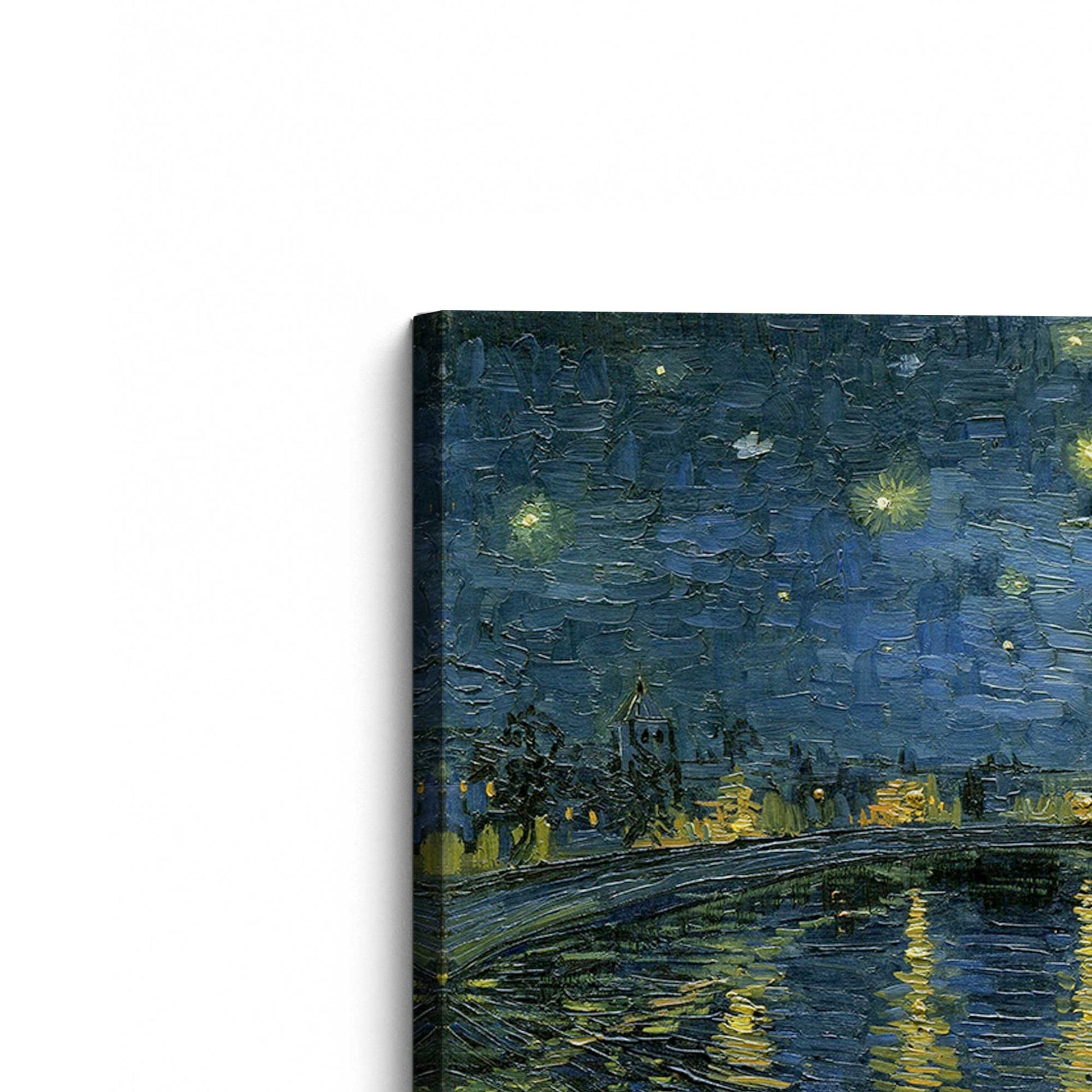 [Color:Stretched Canvas], Picture of the corner of the art