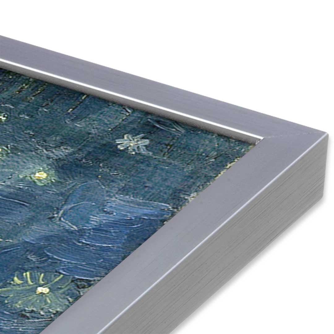 [Color:Polished Chrome], Picture of art in a Polished Chrome frame at an angle