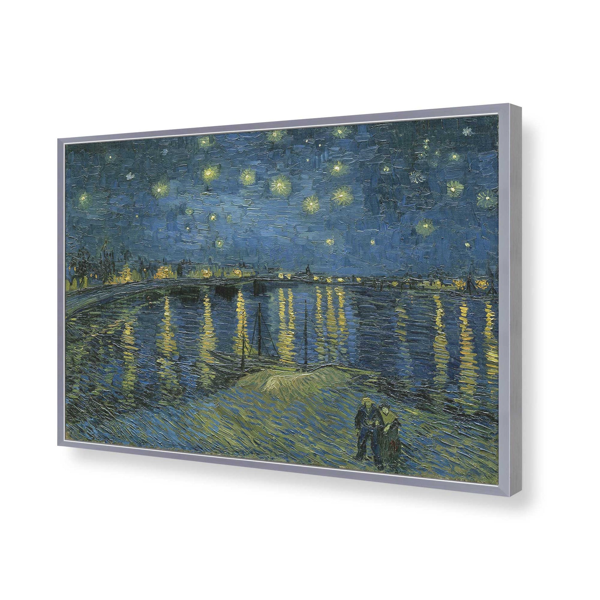 [Color:Polished Chrome], Picture of art in a Polished Chrome frame of the corner