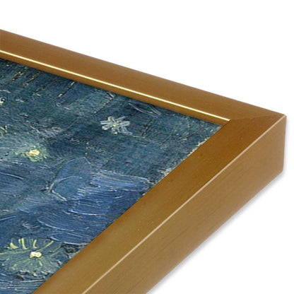 [Color:Polished Gold], Picture of art in a Polished Gold frame at an angle
