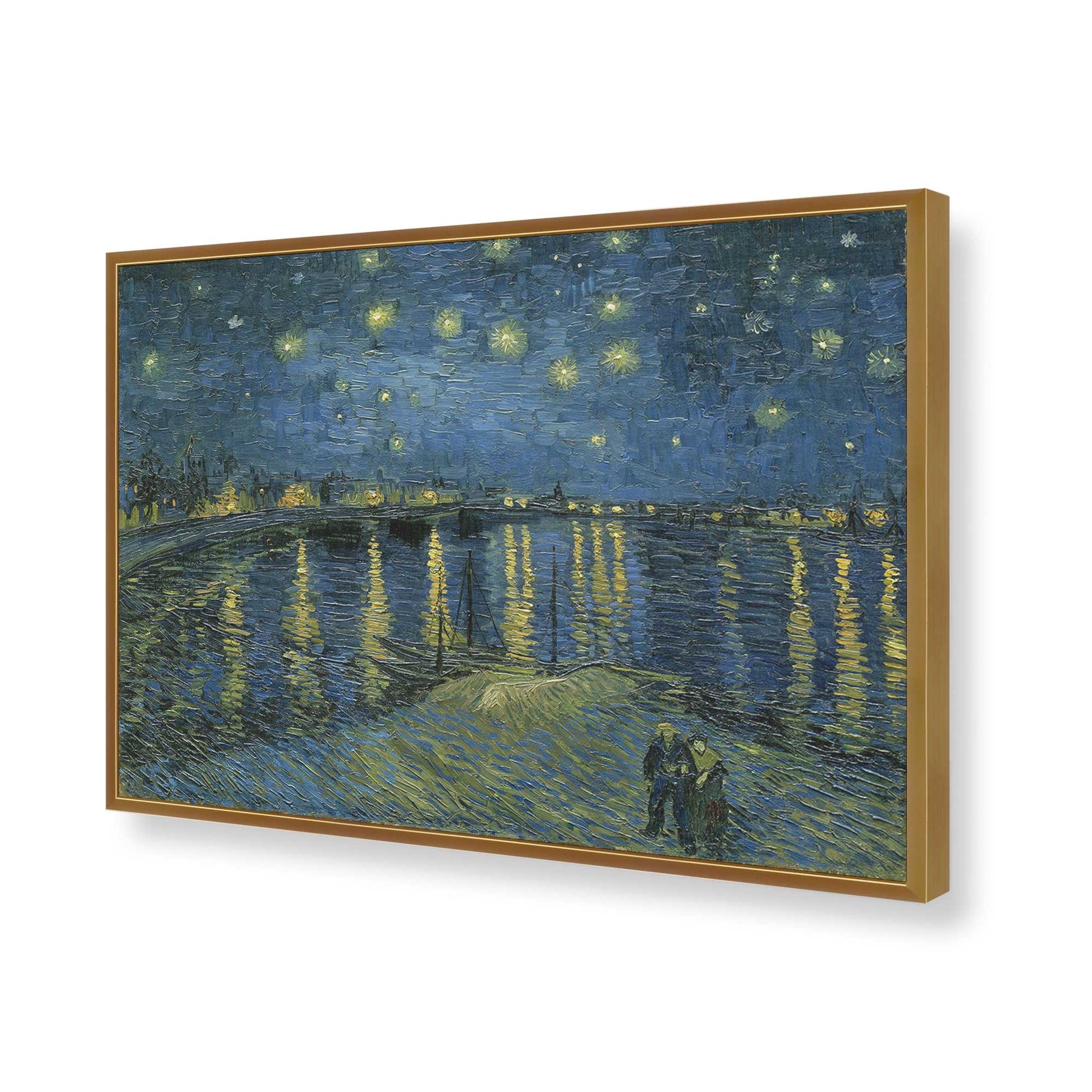 [Color:Polished Gold], Picture of art in a Polished Gold frame of the corner