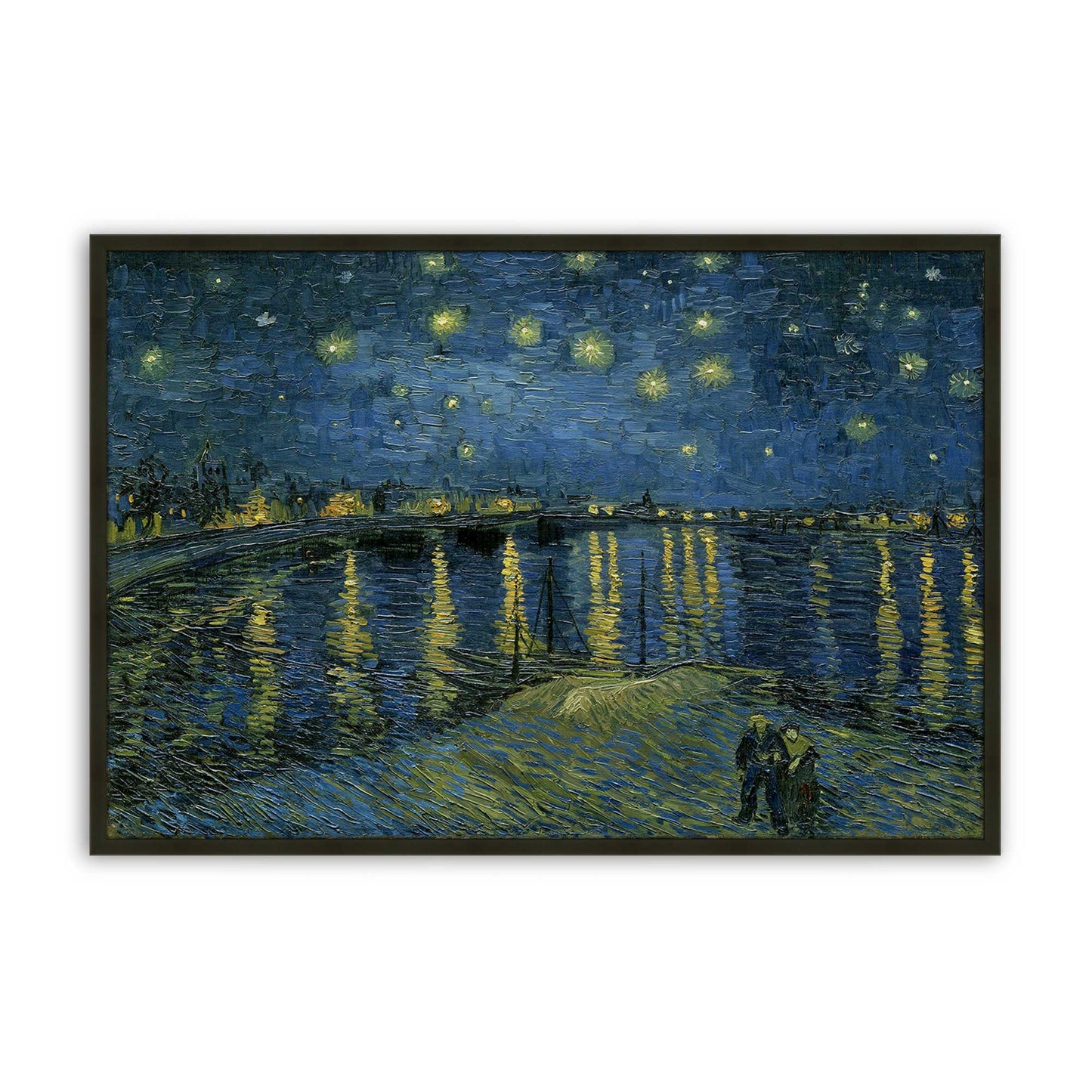 [Color:Satin Black], Picture of art in a Satin Black frame