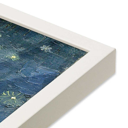 [Color:Opaque White], Picture of art in a Opaque White frame at an angle