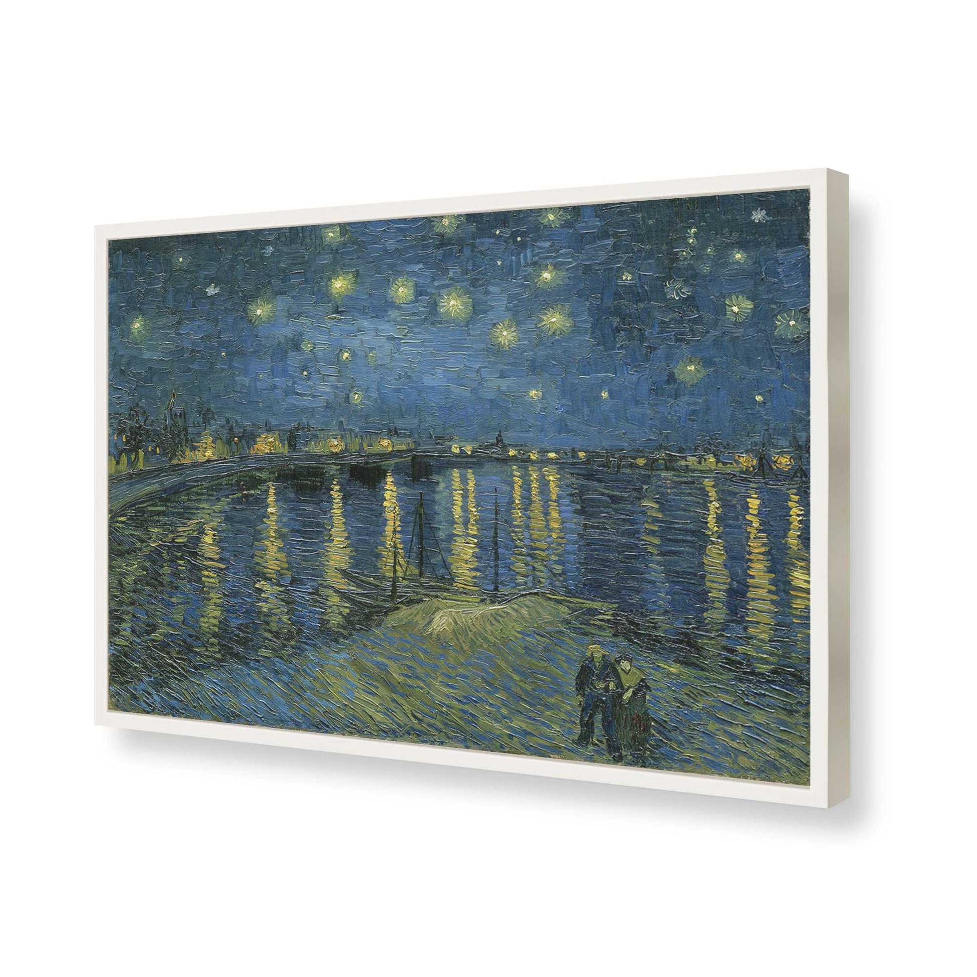 [Color:Opaque White], Picture of art in a Opaque White frame of the corner