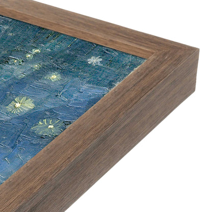 [Color:Walnut], Picture of art in a Walnut frame at an angle