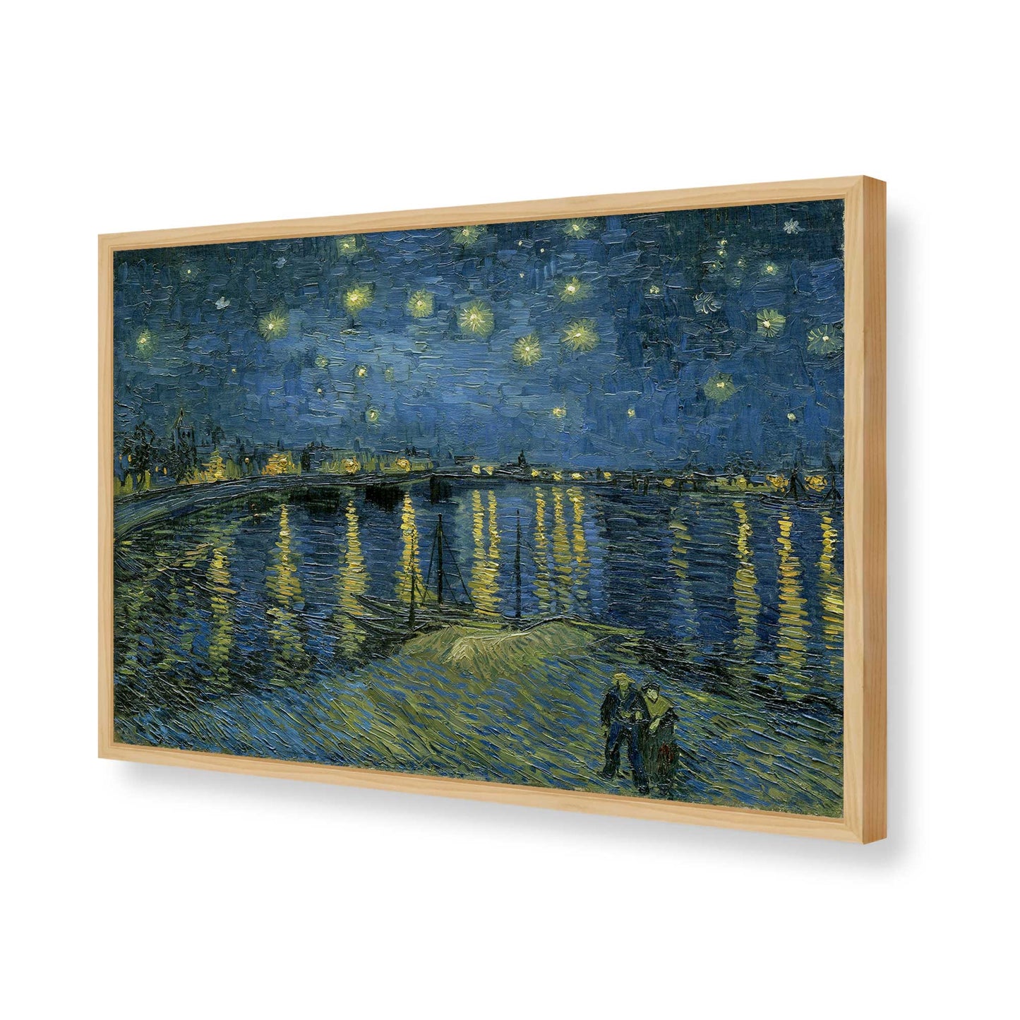 [Color:American Maple], Picture of art in a American Maple frame of the corner