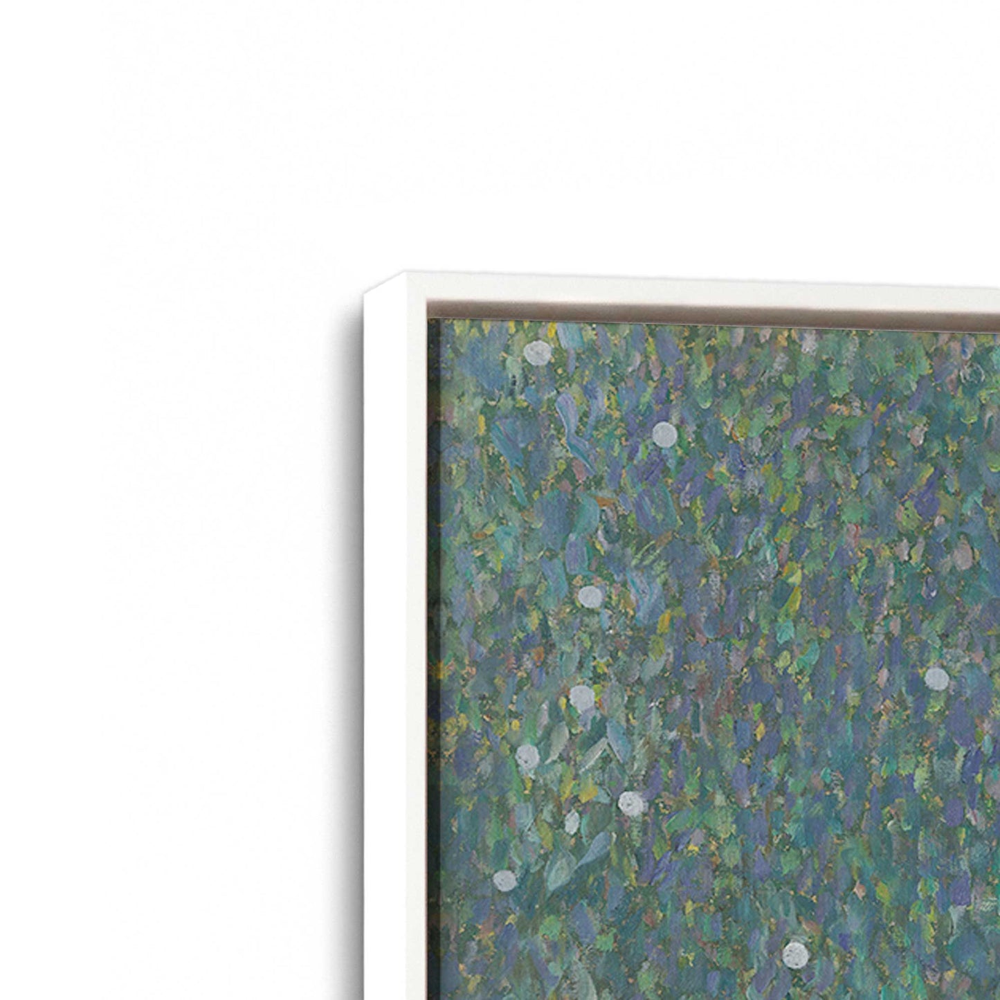 [Color:Opaque White], Picture of art in a White frame at an angle