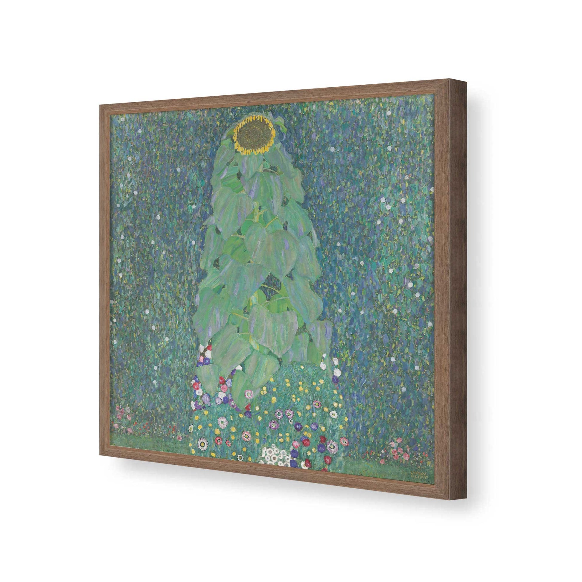 [Color:Walnut], Picture of art in a Walnut frame of the corner
