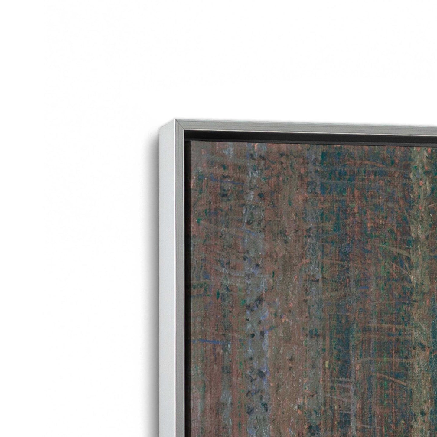 [Color:Polished Chrome], Picture of art in a Polished Chrome frame at an angle
