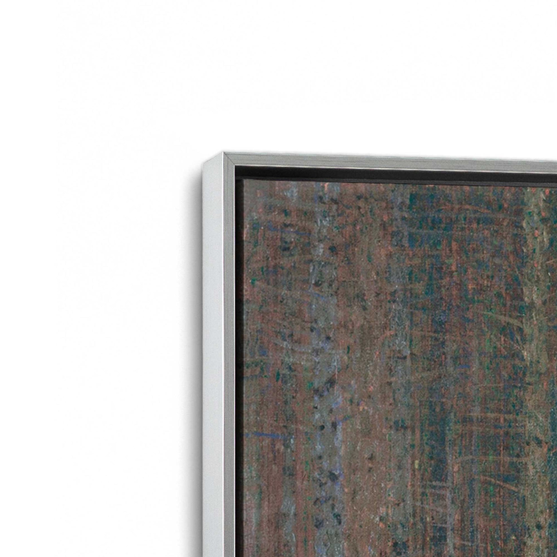 [Color:Polished Chrome], Picture of art in a Polished Chrome frame at an angle