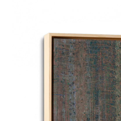[Color:American Maple], Picture of art in a American Maple frame at an angle