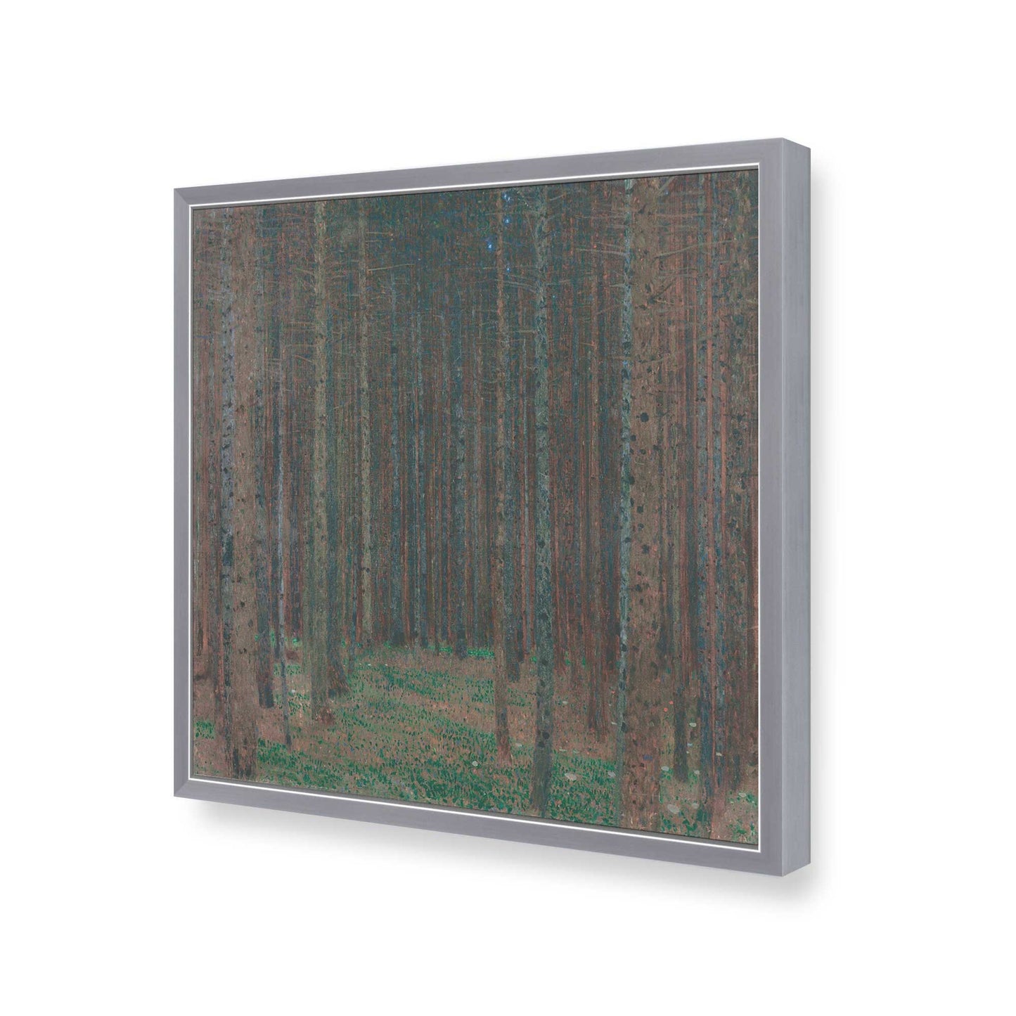 [Color:Polished Chrome], Picture of art in a Polished Chrome frame of the corner